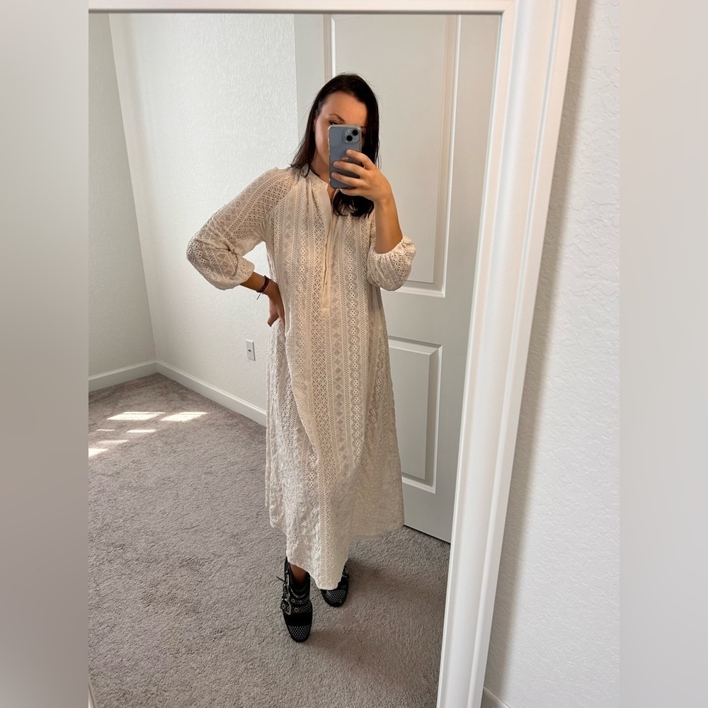 Zara Openwork Embroidery Dress - Picture 3 of 11
